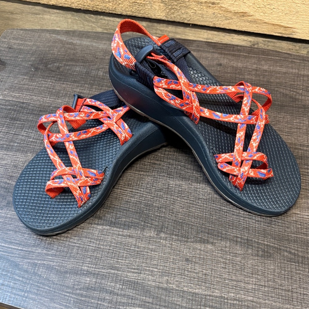 Chaco ZX2 Cloud Sandals - Orange/Blue